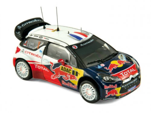 1:43 CITROËN DS3 WRC Winner Rallye dAllemagne 2012 Loeb/Elena, blue - 155357