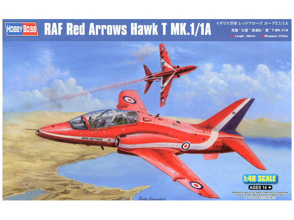 1:48 Сборная модель RAF Red Arrows Hawk T Mk.A - 81738