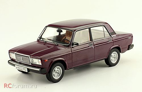 1:24 Волжский автомобиль 21072 'Жигули', Легендарные Советские Автомобили 69, баклажановый - LSA069