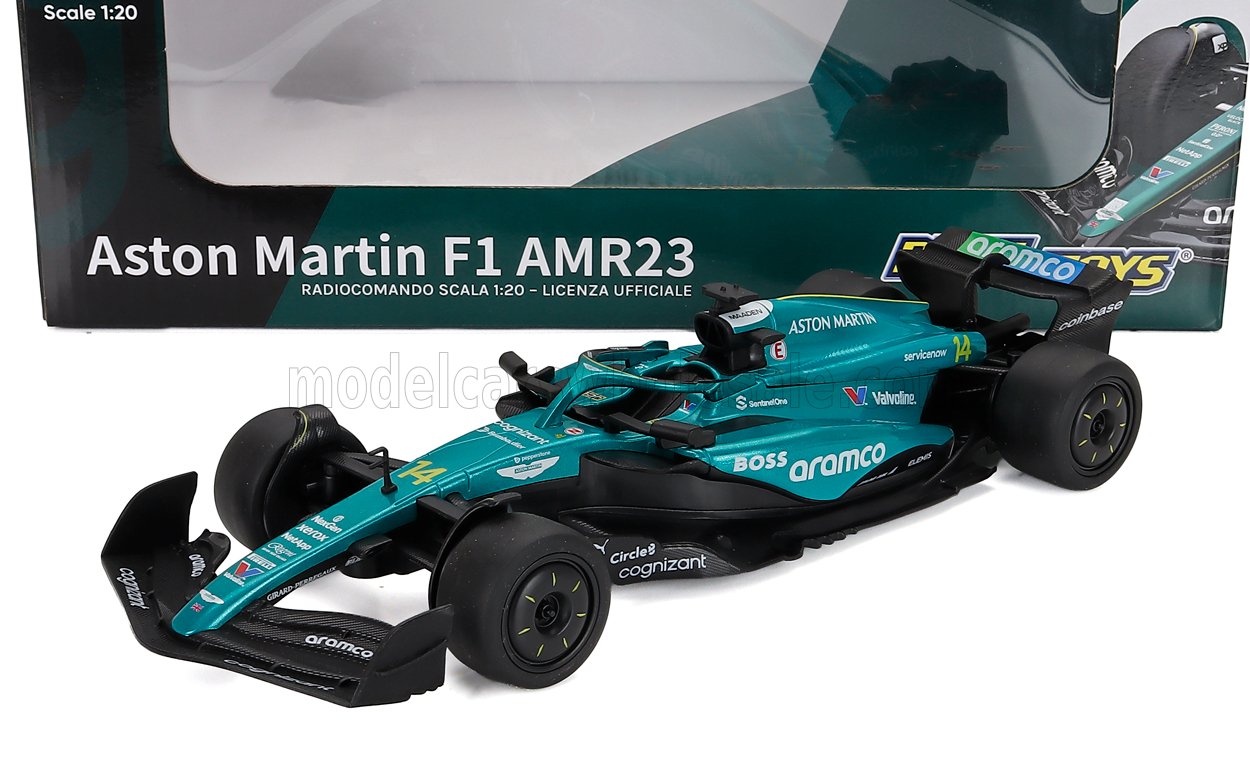 1:20 ASTON MARTIN F1 Amr23 Team Aramco Cognizant №14 Season (2023) Fernando Alonso, Green Black - 2455
