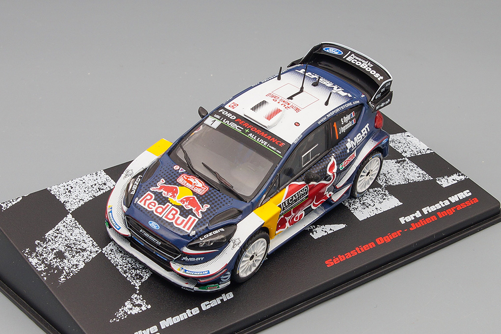 1:43 FORD Fiesta RS WRC S.Ogier - J.Ingrassa Rally Monte Carlo 2018 из серии RALLY CARS 2 - RALLYC002