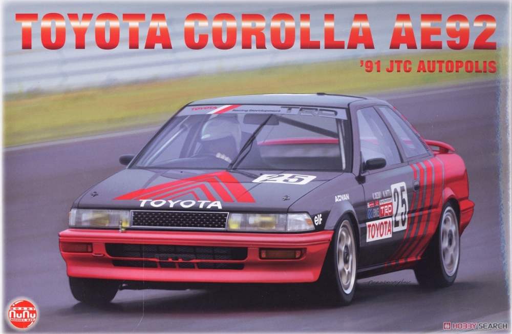 1:24 Сборная модель TOYOTA COROLLA AE92 91 JTC Autopolis - PN24025