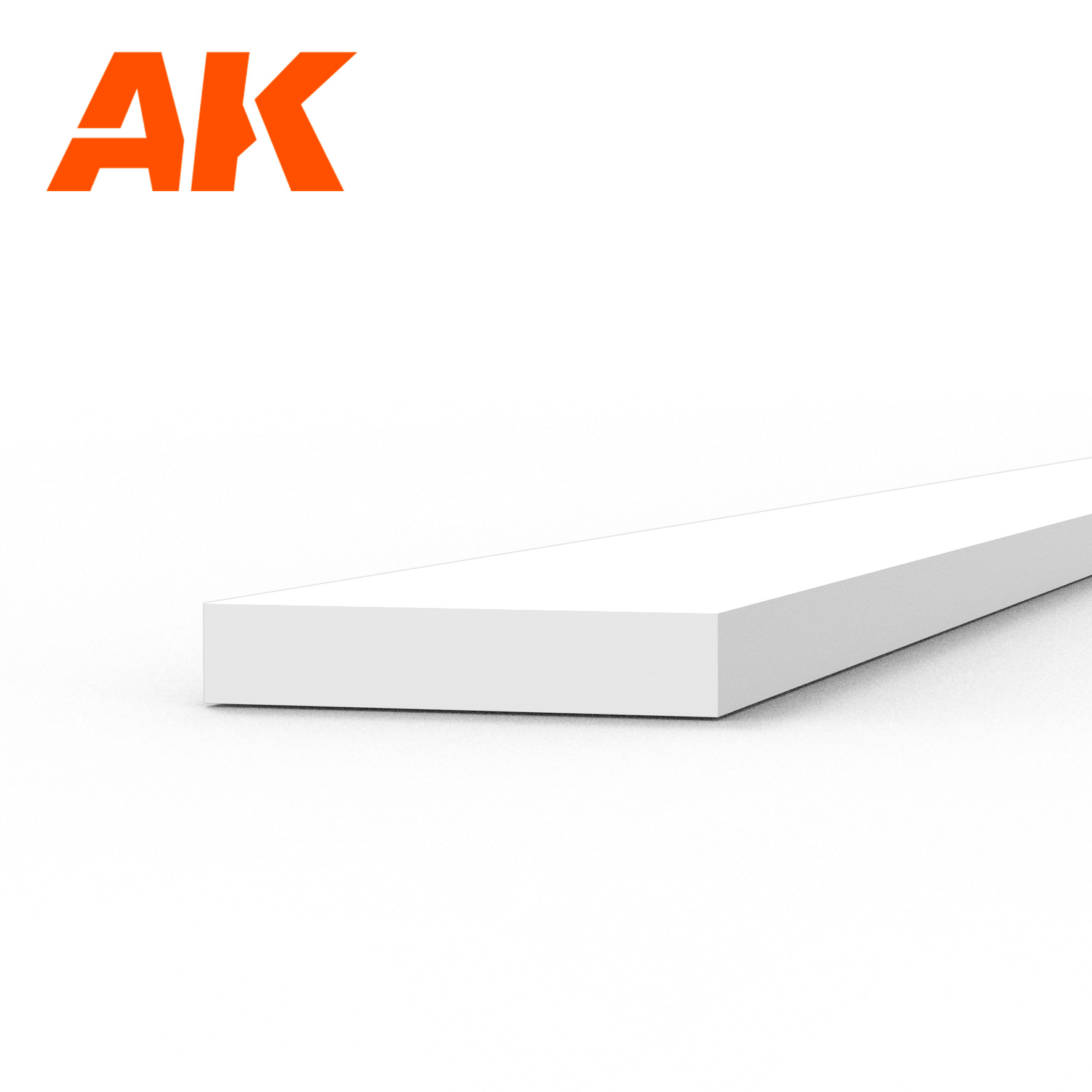Strips 0.75 x 4.00 x 350mm - STYRENE STRIP - AK6517