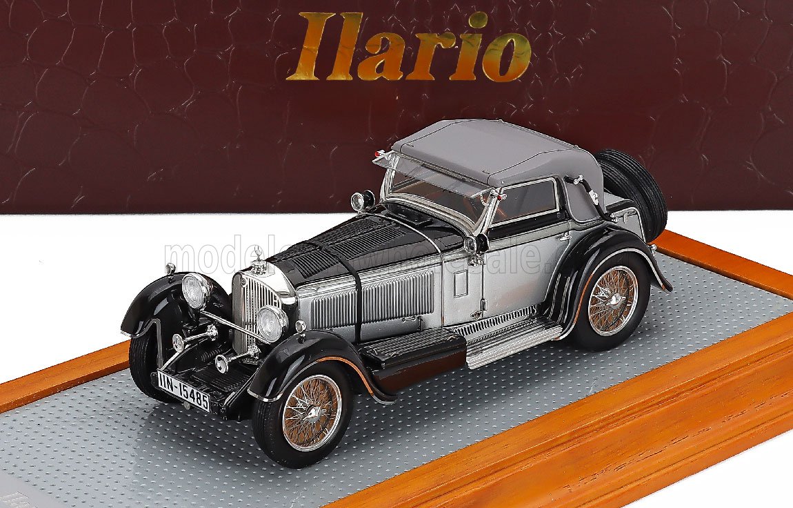 1:43 MERCEDES-BENZ 720ss Sn35340 Karosserie Papler Sport Cabriolet Closed 1932, Silver Black - IL43210