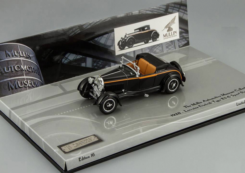1:43 LORRAINE-DIETRICH TYPE B3-6 Sports Roadster 1928, black - 437119260