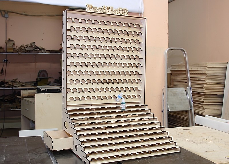 Органайзер под краску Pacific88 23мм. и Pacific88 АЭРО 26 мм. с ящиком - ORDER-13