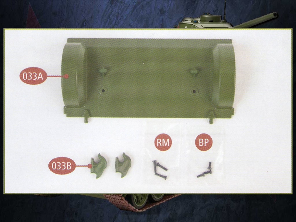 1:16 Сборная модель танк Т-34 №33 - T-34-033