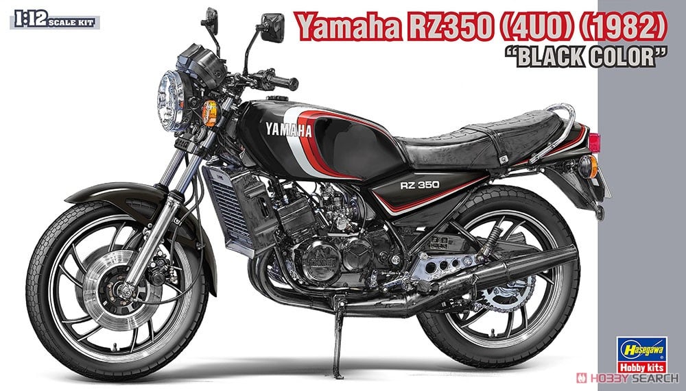 1:12 Сборная модель Yamaha RZ350 (4U0) (1982) 'Black Color' - 21763