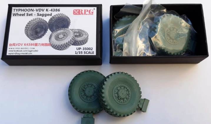 1:35 Колеса для бронеавтомобиля Тайфун-ВДВ К-4386 - UP-35002