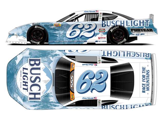 1:64 Ford Mustang #62 Kevin Harvick *Busch Light*, white/blue 2024 - L622465BLBKH