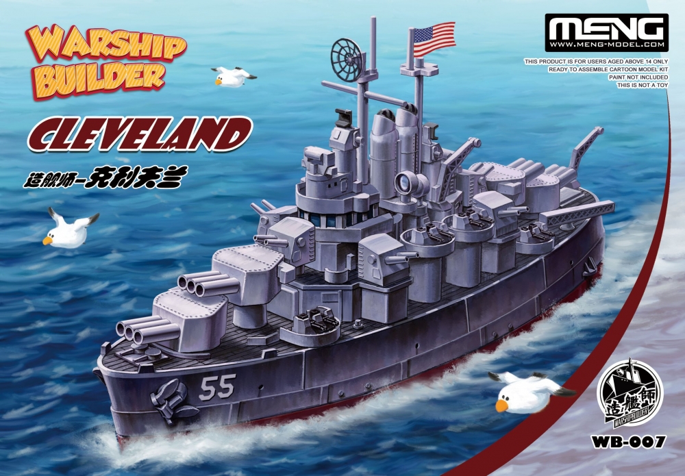 Сборная модель Warship Builder Cleveland - WB-007