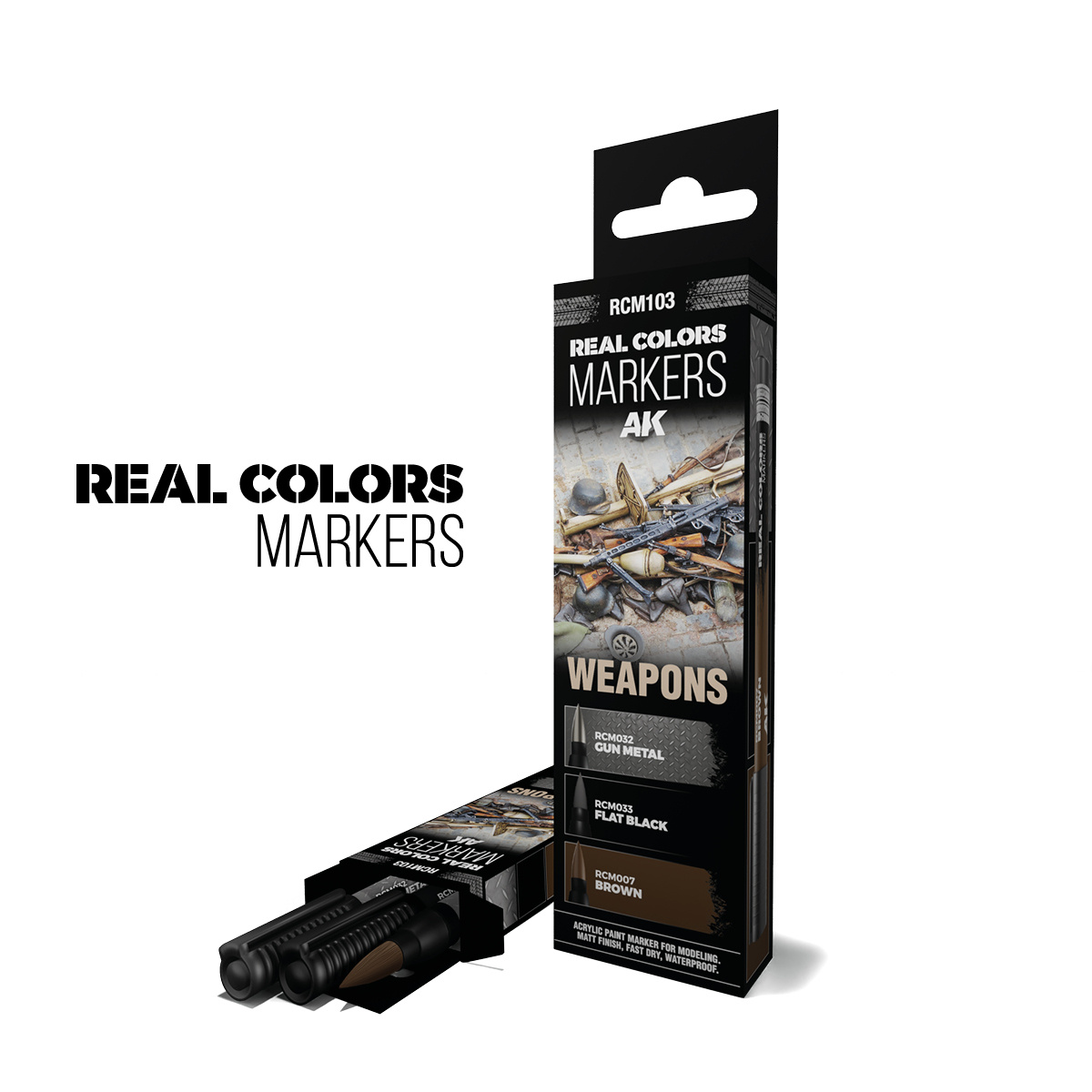 Набор акриловых маркеров серии RC 'Оружие' / WEAPONS – RC MARKERS SET - RCM103