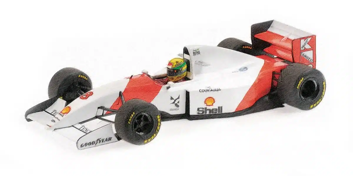 1:43 McLAREN Ford MP4/8 Ayrton Senna Winner Brazil GP (1993), Dirty Version - 540933398