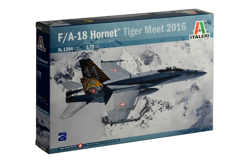 1:72 Сборная модель Американский истребитель-бомбардировщик McDonnell Douglas F/A-18 Hornet 'Tiger Meet 2016' - 1394