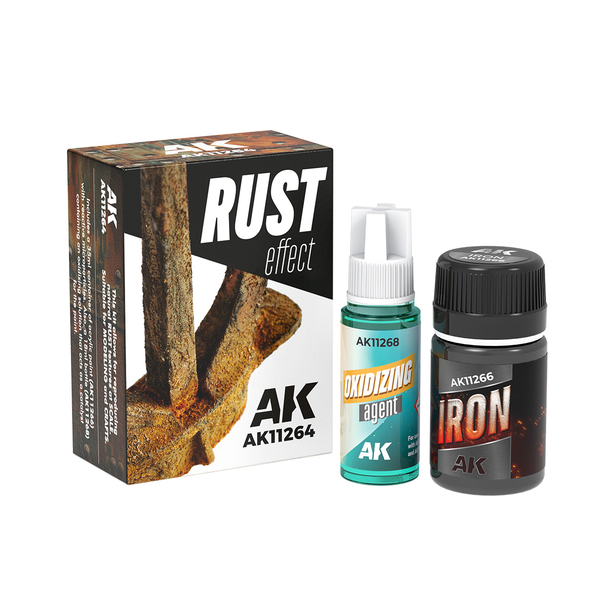 Набор для создания эффекта ржавчины / RUST EFFECT – EFECTO OXIDO - AK11264