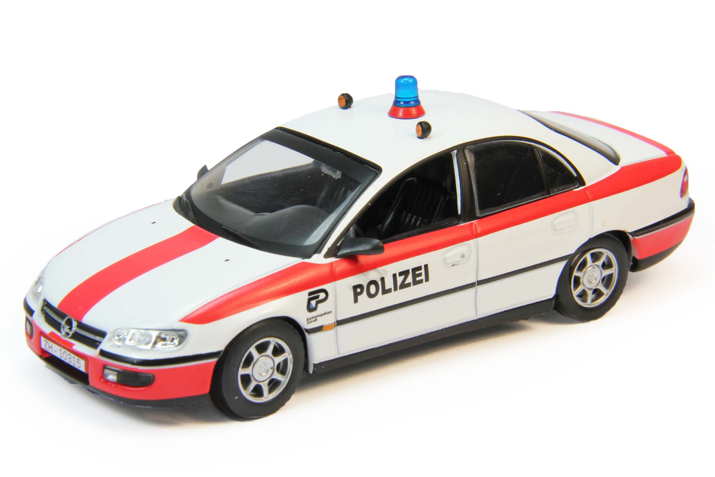 1:43 OPEL Omega Switzerland, Полицейские Машины Мира 61, белый - PCW061