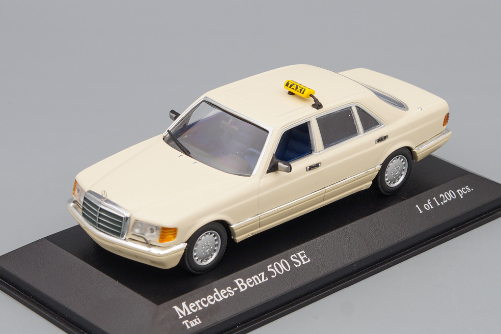 1:43 MERCEDES-BENZ 500SEL W126 1985 Taxi, cream - 430039395