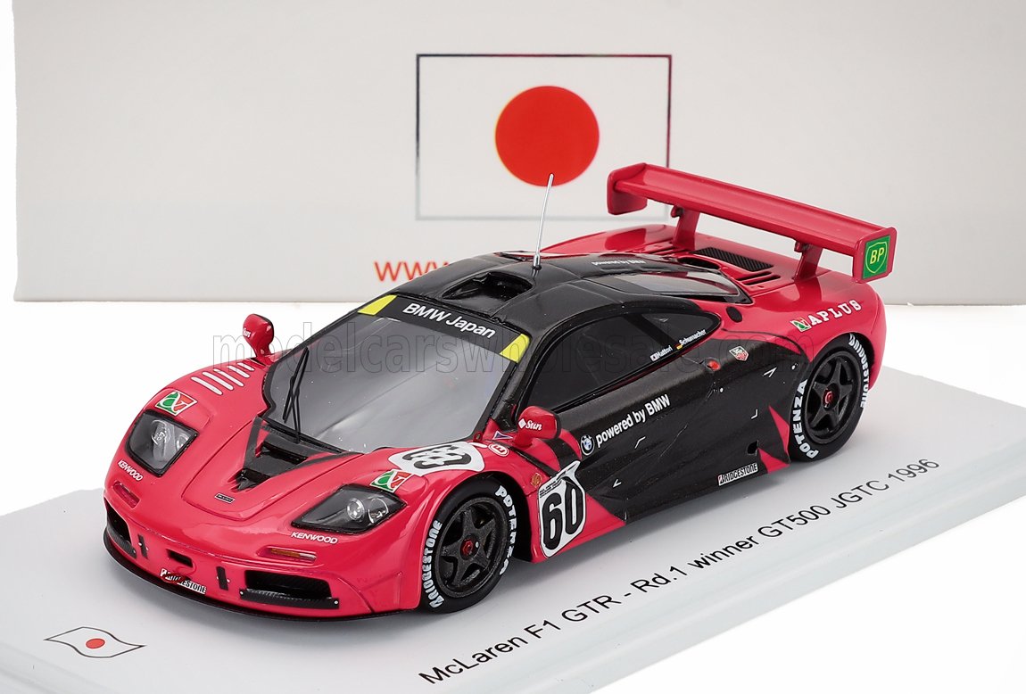 1:43 McLAREN F-1 Gtr 6.1l V12 №60 Winner Round 1 Gt500 Jgtc (1996) N Hattori - Ralph Schumacher, Red Dark Grey - SJ161