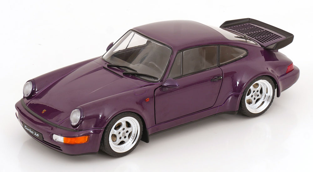 1:18 PORSCHE 911 (964) Turbo (1990), purple-metallic - S1803412