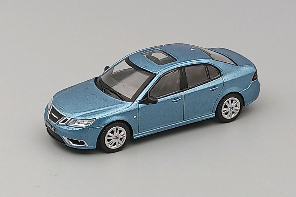 1:64 SAAB 9-3 Aero Sedan (2008), light blue metallic - GE-005-024