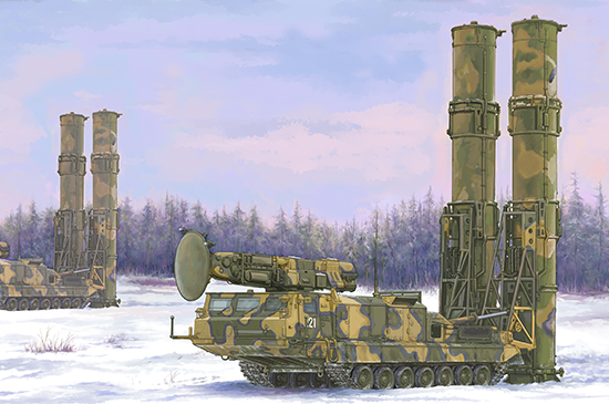 1:35 Сборная модель РоссийскийЗРК С-300В 9А82 - 09518