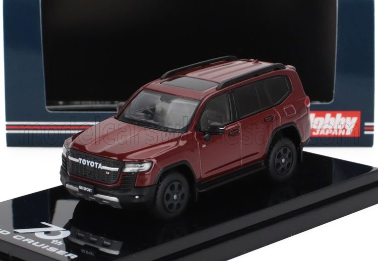 1:64 TOYOTA Land Cruiser (ja300w) Gr Sport (2023), Red Met - HJ641050BR