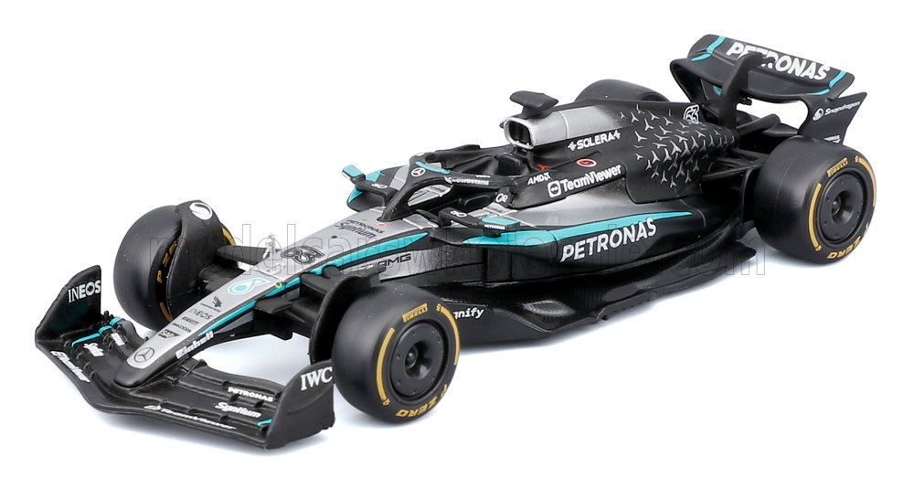1:43 MERCEDES-BENZ GP F1 W16 Team Amg Petronas Motorsport №63 Season (2025) George Russell, Black Silver Green - 18-38237-R
