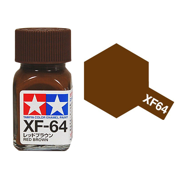 Краска эмалевая красно-коричневый матовый XF-64 Red Brown, 10мл. - 80364