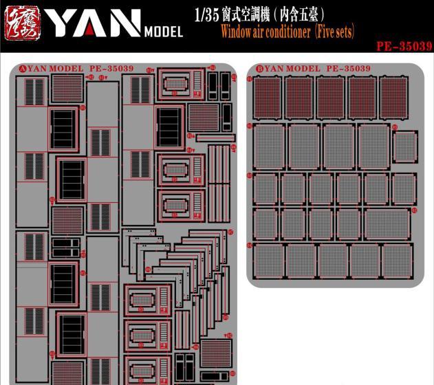 1:35 Фототравление Window Air-conditioner 5 Sets - PE-35039