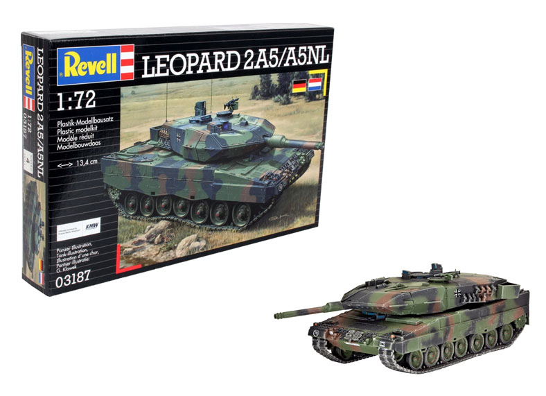 1:72 Сборная модель Немецкий ОБТ Leopard 2A5/A5NL - 03187