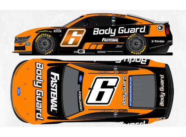 1:64 Ford Mustang #6 Brad Keselowski *Body Guard*, orange 2026 - CX62661FABBW