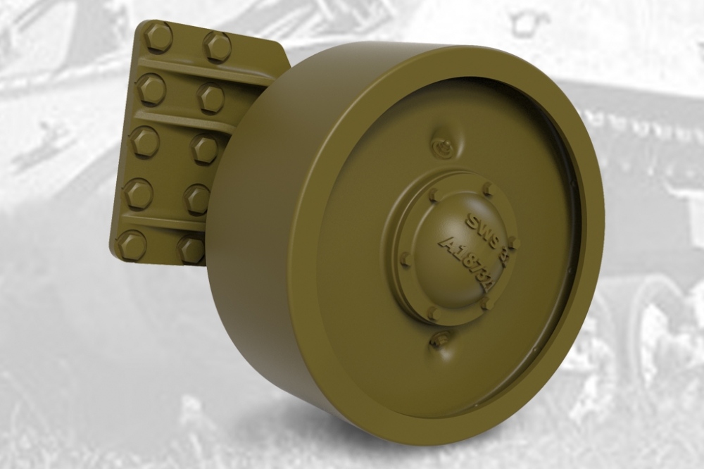 1:35 Набор дополнений катки запасные для американского танка M4 Sherman - 35036