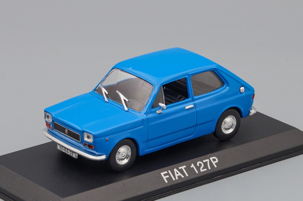 1:43 FIAT 127P, Legendarni automobily minule ery 109, blue - LAME109