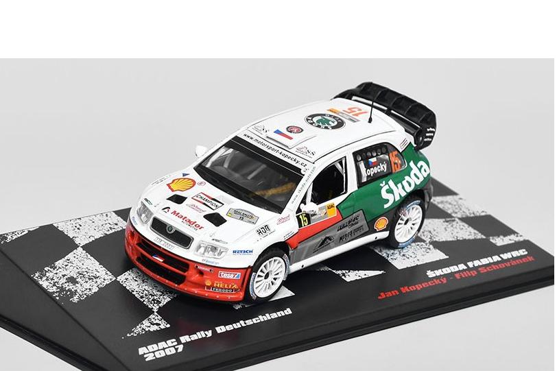 1:43 SKODA Fabia №15 WRC ADAC Jan Kopecký / Filip Schovánek Rallye Deutschland 2007 - DEAZAV3