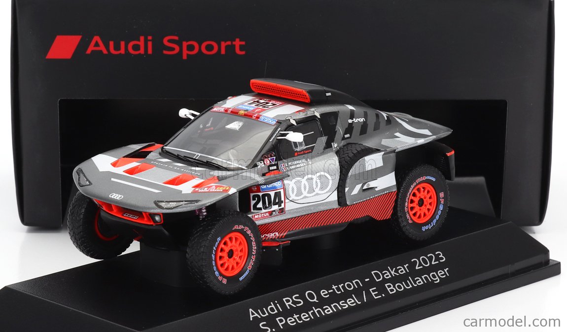 1:43 (Уценка!) Audi RS Q e-tron, Rallye Dakar (2023), Peterhansel/Boulanger - 5022200632-Z1