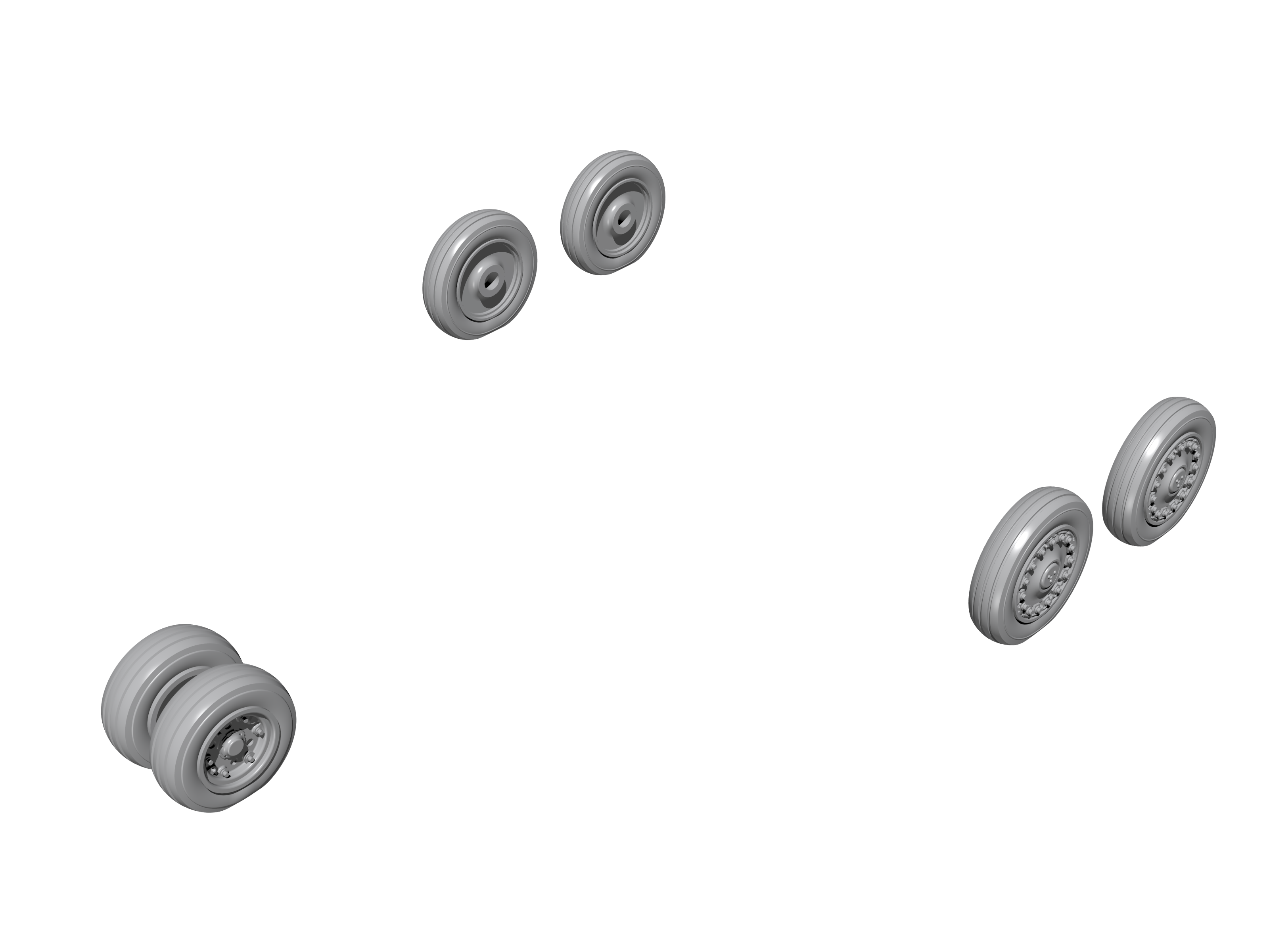 1:72 Колеса SAAB Viggen (Special Hobby) - Q72345