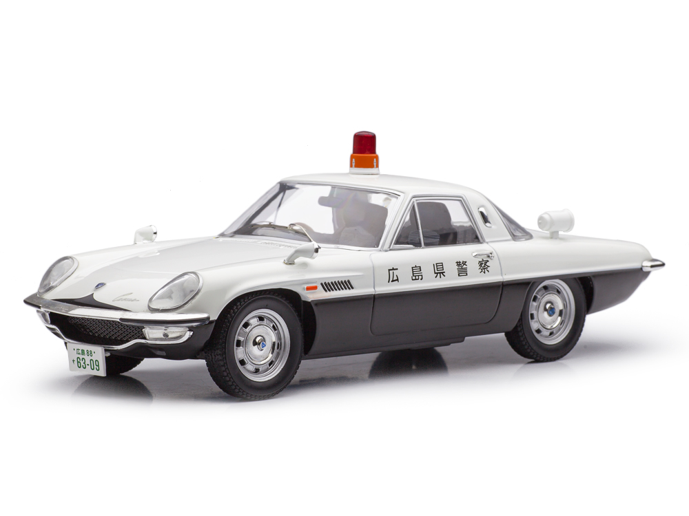 1:18 MAZDA Cosmo Sport Hirosima Police Полиция Японии, белый с черным - F18-010