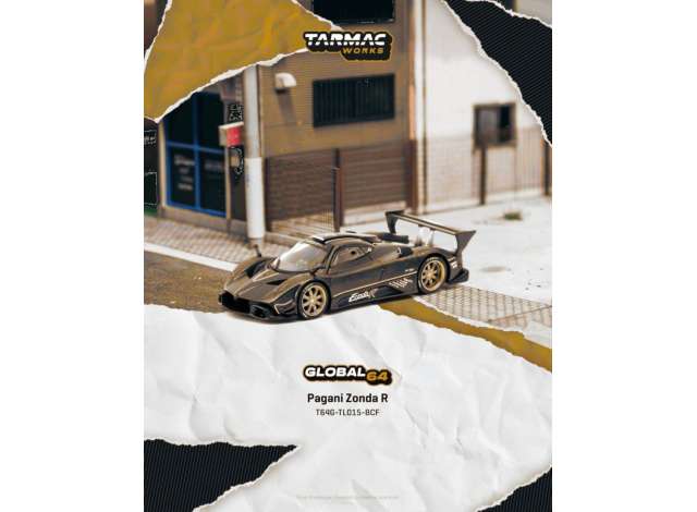1:64 Pagani Zonda R Matte Exposed, carbon fiber 2007 - T64G-TL015-BCF