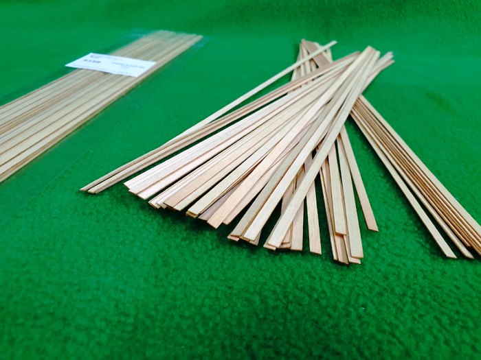 Рейки 0,6х4 - длина 300 мм - ольха- 50 шт - 5159