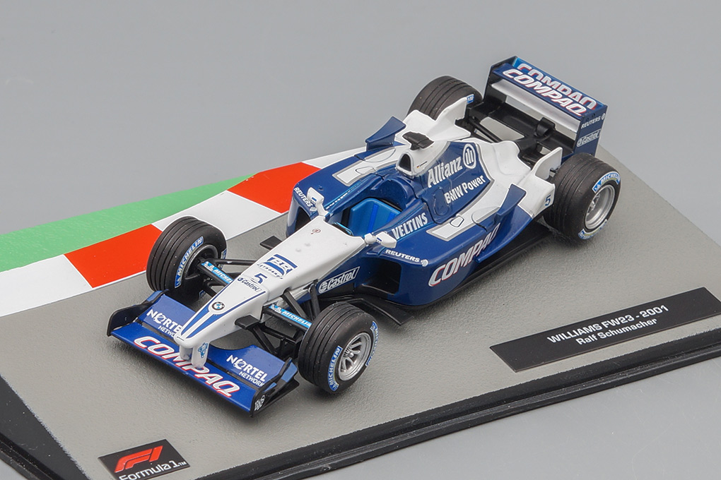 1:43 WILLIAMS FW23 Ральфа Шумахера (2001), Formula 1 Auto Collection 20 - F1020