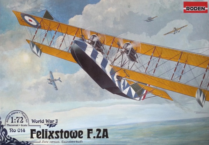 1:72 Сборная модель Британская летающая лодка Felixstowe F.2A (поздняя) - 014