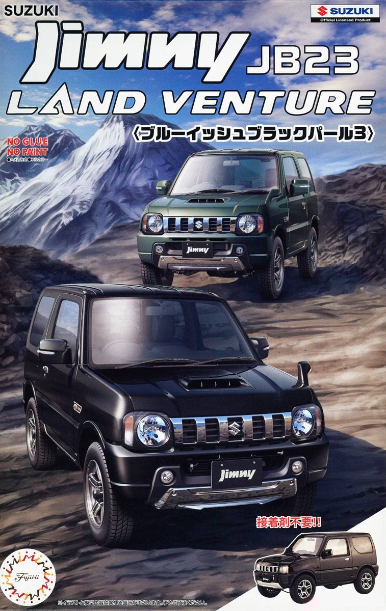 1:24 Сборная модель SUZUKI Jimny JB23 (Rand Venture/Blueish Black Pearl 3) - 06630