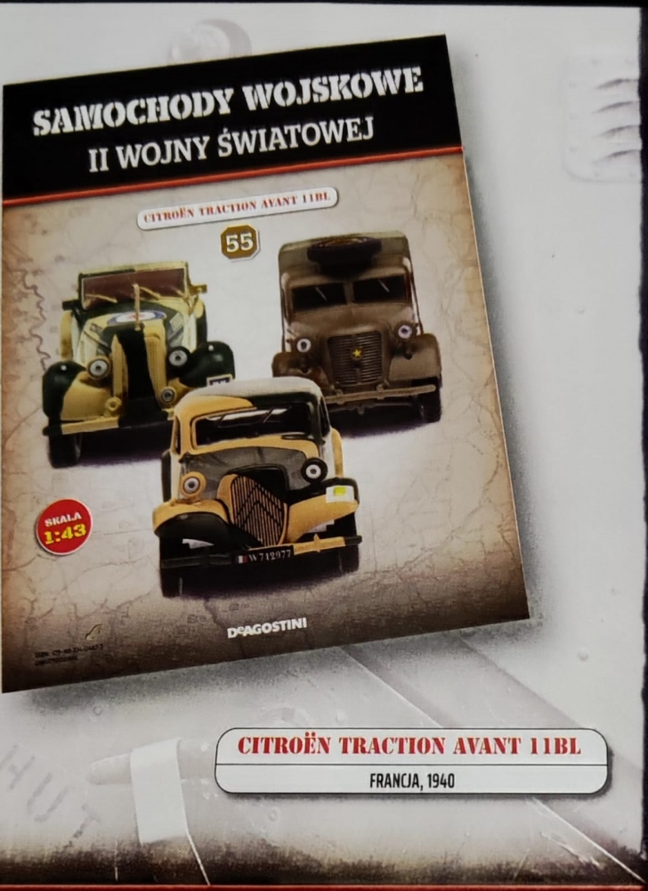 1:43 CITROEN Traction Avant 11BL из серии Samochody Wojskowe Ii Wojny Światowej - SW055
