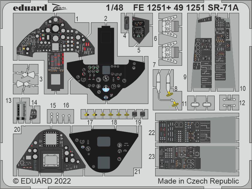 1:48 Фототравление SR-71A - FE1251