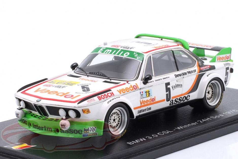 1:43 BMW 3.0 CSL #5 24h SPA 1976 Winner Chavan, Detrin, Demuth (1976) - 43SPA1976