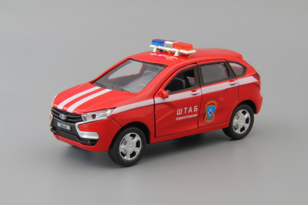 1:36 LADA XRAY Штаб Пожаротушения, красный - 68269