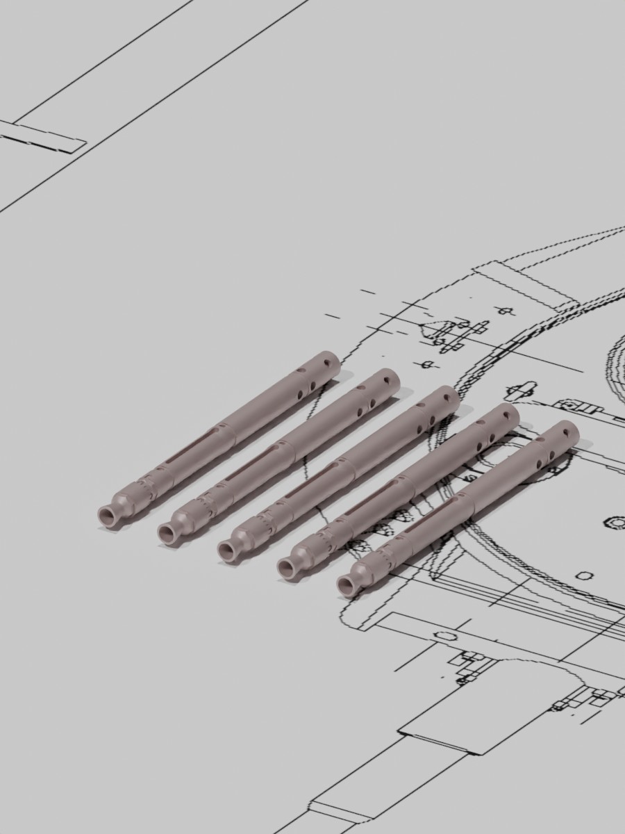 1:35 Ствол MG.34 T 7,9-мм (3D печать) (5 шт) - 35226