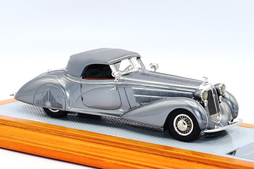 1:43 Horch 853A Spezial Roadster 1939 Erdmann & Rossi sn854275 Original Car Close Top, Dark Grey - IL43133