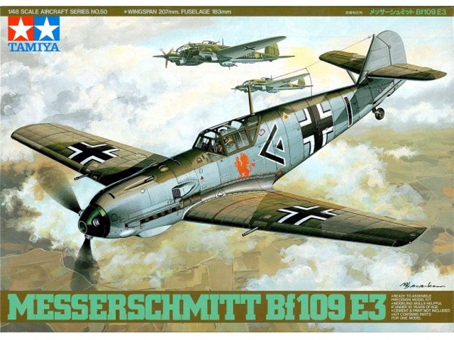 1:48 Сборная модель Messerschmitt Bf109 E-3 - 61050