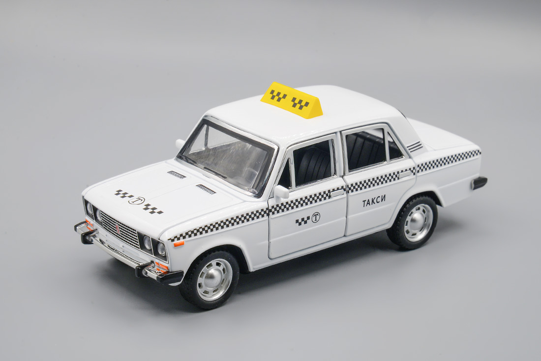1:24 Волжский 2106 такси, белая - 2209B-TAXI-W